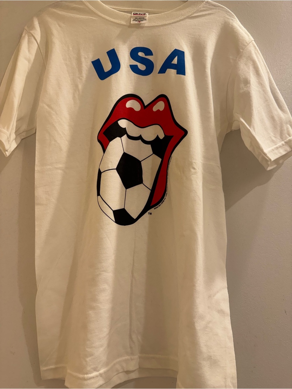 The Rolling Stones Soccer Tongue Vintage Tee